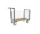 Chariot modulaire 1 ridelle et grand plateau - 500 kg