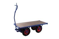 Kongamek - Remorque Industrielle L1500x700mm - Charge 750kg Dynamique / 1500kg Statique - Roues Pneumatiques 400mm - Bleu