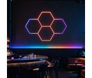 Kit 4 LED Hexagonal RGB 34W 110lm/w