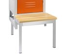 Socle Banc pour vestiaire industrie salissante 1 casier