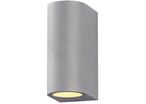 Applique Murale LED IP44 Double Faisceau GU10 - Gris