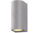 Applique Murale LED IP44 Double Faisceau GU10 - Gris