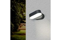 Applique Murale LED IP54 Orientable Ovale - Blanc Chaud 2300K - 3500K / Noir