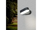 Applique Murale LED IP54 Orientable Ovale - Blanc Chaud 2300K - 3500K / Noir