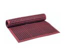 Tapis Caoutchouc Polyvalent Biseaute Antifatigue Rouge 91x297 Cm