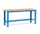 Etabli métal Fortis L.2000 mm bois bleu réglable