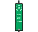 Balise piste cyclable information chantier