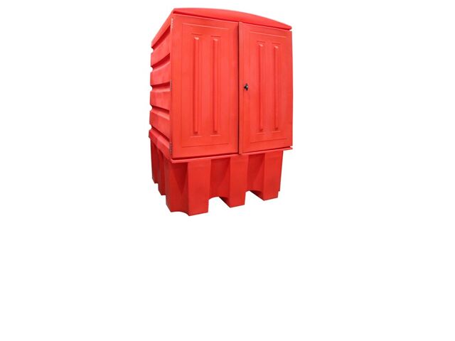 Conteneur IBC ou 4 fûts rouge1000l