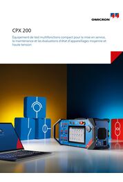 CPX 200 Équipement de test multifonctions compact pour la mise en service, la maintenance et les évaluations d’état d’appareillages moyenne et haute tension.
