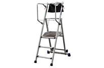 Duarib - Plateforme roulante T-REX 3 marches Aluminium - Hauteur travail 2.70m - Charge 150kg - Stabilisateurs