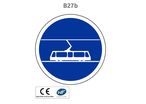 Panneau B27b Voie réservée aux tramways
