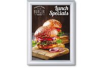 Manutan Expert - Cadre A4 Clic-Clac Aluminium - Coin Pointu - 24.1 x 32.8 cm - Garantie 10 Ans