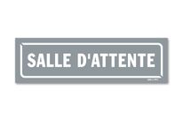 Panneau salle d’attente - Fond gris