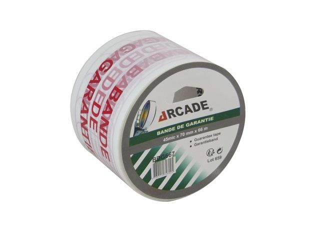 Ruban adhésif bande de garantie 66mx70mm-BDG667