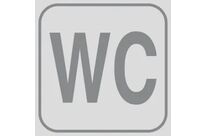 Plaque de signalisation toilette