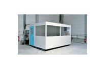 Cabine d&amp;#039;atelier - Double Paroi Acier/Mélaminé Bleu - 3x3m - Robuste et Durable - Garantie 3 Ans