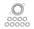 Pack de  10 - Support Spot Encastrable GU10 LED Orientable Rond - Inox