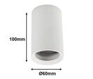 Spot LED en saillie pour ampoule GU10 - Noir