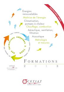 Stages mesures (métrologie) et maîtrise de l'énergie