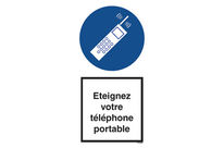 SIGNAUX D'OBLIGATION - ETEIGNEZ VOTRE PORTABLE