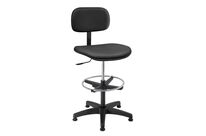 Siège d&amp;amp;#039;atelier en vinyle expansé haut sur patins avec repose-pieds