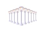 Borne LED Extérieure 90cm pour Ampoule E27 (Pack) - Pack de 10 / Blanc
