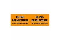 Étiquette d'expédition spéciale palette - 250 x 76 mm