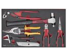 Set de pinces, clé et marteau, Foam3 tray 7 pièces Teng Tools TEFMB7