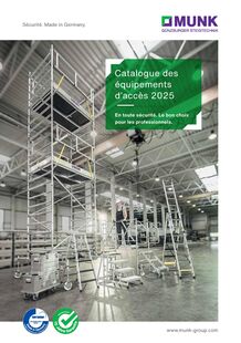 GENTNER ET FILS Catalogue 2025 accès en hauteur standard