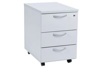 Manutan Expert - Caisson Mobile 3 Tiroirs Gris 42x59x60cm - Mélaminé Éco-responsable - Moderne