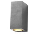 Applique Murale LED Carrée IP44 double faisceau GU10 - Blanc
