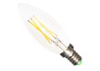 Ampoule E14 LED Filament 6W 220V C35 COB 360° Bougie - Blanc Froid 6000K - 8000K