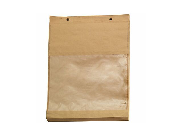 Sac papier liassé avec fenêtre en amidon de maïs - 3 kg 28 x 35 cm