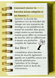 Comment choisir la barrière écluse adaptée à vos besoins ?
