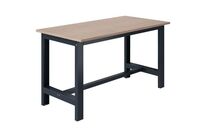 Sofame - Établi Fixe MH40 - 1500x750mm Hêtre Multiplis Anthracite - Charge 1500kg - Éco-responsable