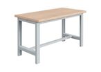 Sofame - Établi Fixe SI - Plateau Hêtre Multiplis 40mm - Gris Clair - Charge 1500kg - 1800x750x840mm - Éco-responsable