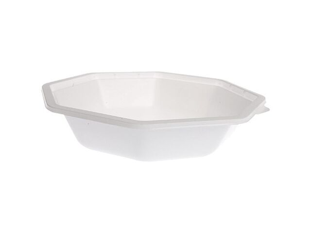 Saladier octogonal en PS blanc Ø 17 cm x 600 Firplast