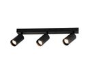 Plafonnier 3 Spots Orientables pour Ampoule GU10 - Bois