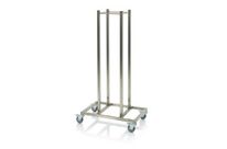 Chariot d&amp;#039;empilage pour plateaux roulants porte-bacs 600 x 400