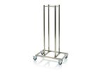 Chariot d'empilage pour plateaux roulants porte-bacs 600 x 400