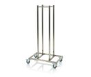 Chariot d'empilage pour plateaux roulants porte-bacs 600 x 400