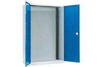 Kind - Armoire haute à portes battantes - 1350x650x1950mm - Bleu/Gris - Acier - Grande capacité 1000kg - Livrée montée