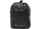 Manutan Expert - Lot de 500 Sacs Poubelle 30L Noir - Recyclés 50% - NF Environnement - LDPE