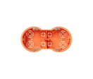 Boîte d'Encastrement Double pour Cloisons 60mm Profondeur