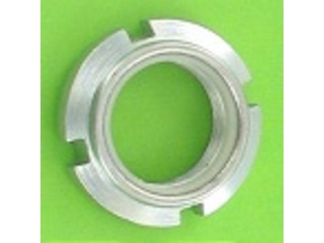 Ecrous : Ecrous Autofreinés - Ecrou A Encoches Bague Nylon Acier Zingué Blanc