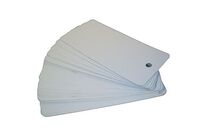 BBA Emballages - Étiquette Métallique Rectangle 110mm x 55mm Aluminium - Lot de 1000 - Idéale Expédition