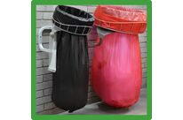 Poubelle murale pour gestion de déchets avec longueur du sac ajustable | LONGOPAC MURAL 