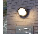 Applique Murale LED 15W Noire Ronde IP65 avec Cache - Blanc Froid 6000K - 8000K