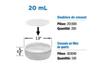 Analyse de laboratoire | Creusets en fibres de quartz pour calcination rapide Phoenix