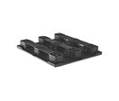 Palette plastique QP1311MB3RR-CD, Medium /1300x1100x150, plateau fermé, 3 semelles